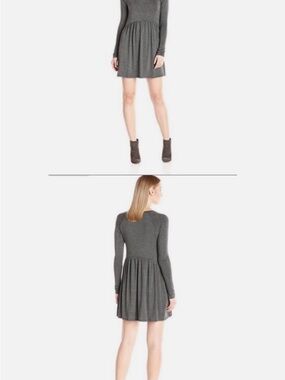 BCBG olive Long-Sleeve Fit & Flare Dress